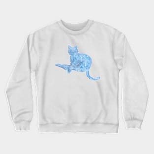 blue cat Crewneck Sweatshirt